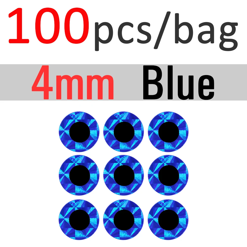 4mm Blue 100pcs