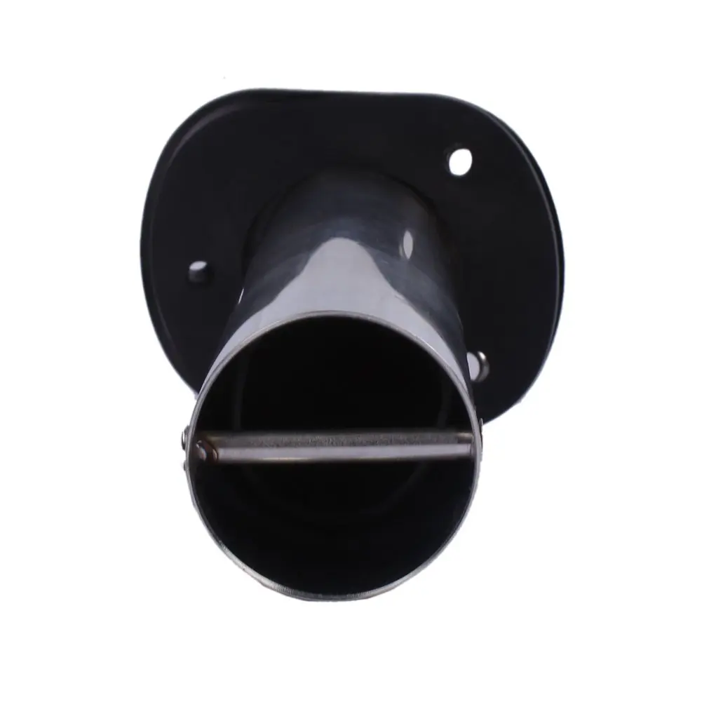 2 soportes de caña de pescar de montaje empotrado de acero inoxidable de 15 grados con tapa de goma, revestimiento y junta, accesorios para yates y barcos marinos - imagen 4