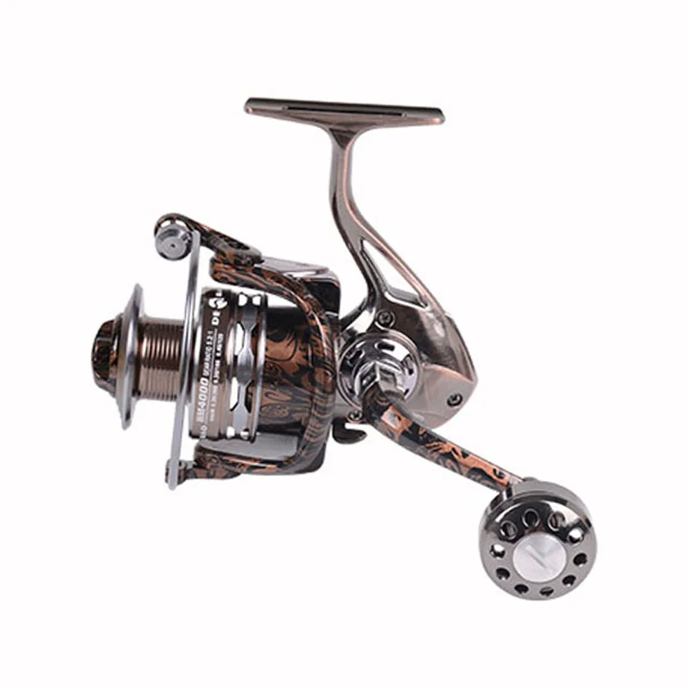 Carrete de pesca de Metal de cuerpo completo, 2000-7000, resistencia al agua, carretes giratorios de aluminio, 20KG, mango de potencia de arrastre, rueda de pesca de mar - imagen 4