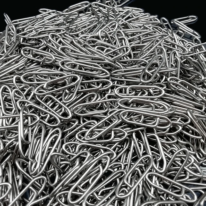 Rodamiento de pasador a presión de acero inoxidable, conector giratorio de engranaje para anzuelo, señuelo, accesorios de aparejos de Pesca, 18/24/28MM, 1000 Uds. - imagen 2