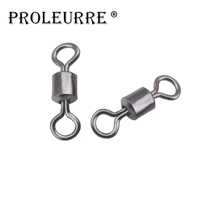Accesorios de aparejos de pesca de anillo giratorio americano, conector profesional excelente de cobre, 100 unids/lote, 8 - imagen 4