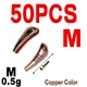 50pcs m copper
