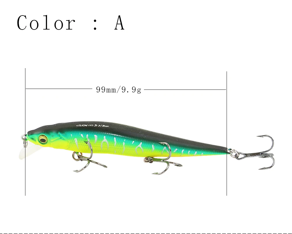 Señuelo AI-SHOUYU Minnow vista lateral