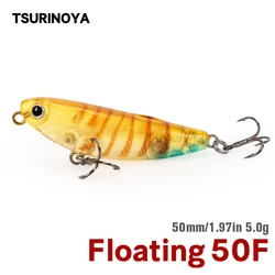 TSURINOYA DW62 Jerkbait – 50mm 5g Flotante para Lubina y Trucha