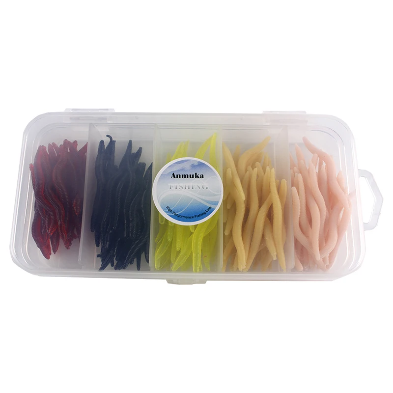 Señuelo de pesca biónico de goma blanda, cebo de 40mm y 65g, Wobbler, gusano suave, cebo de pesca de carpa, Swimbait de silicona Artificial, 150 unids/set - imagen 3