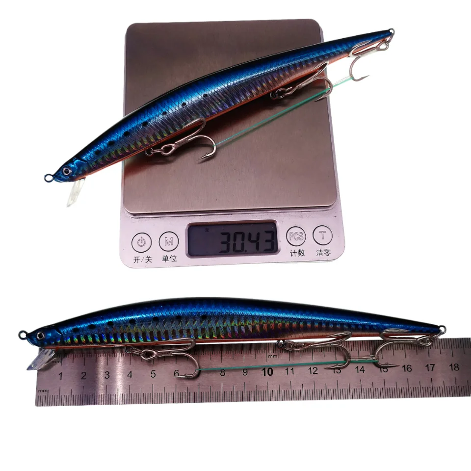 SWOLFY-señuelo de pesca, cebo duro de 175mm, 30g, lubina flotante, pez de playa, Océano leurre, 2 uds. - imagen 3