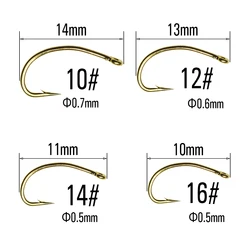 Anzuelos ICERIO para montar moscas – Dorados ninfa, scud y caddis
