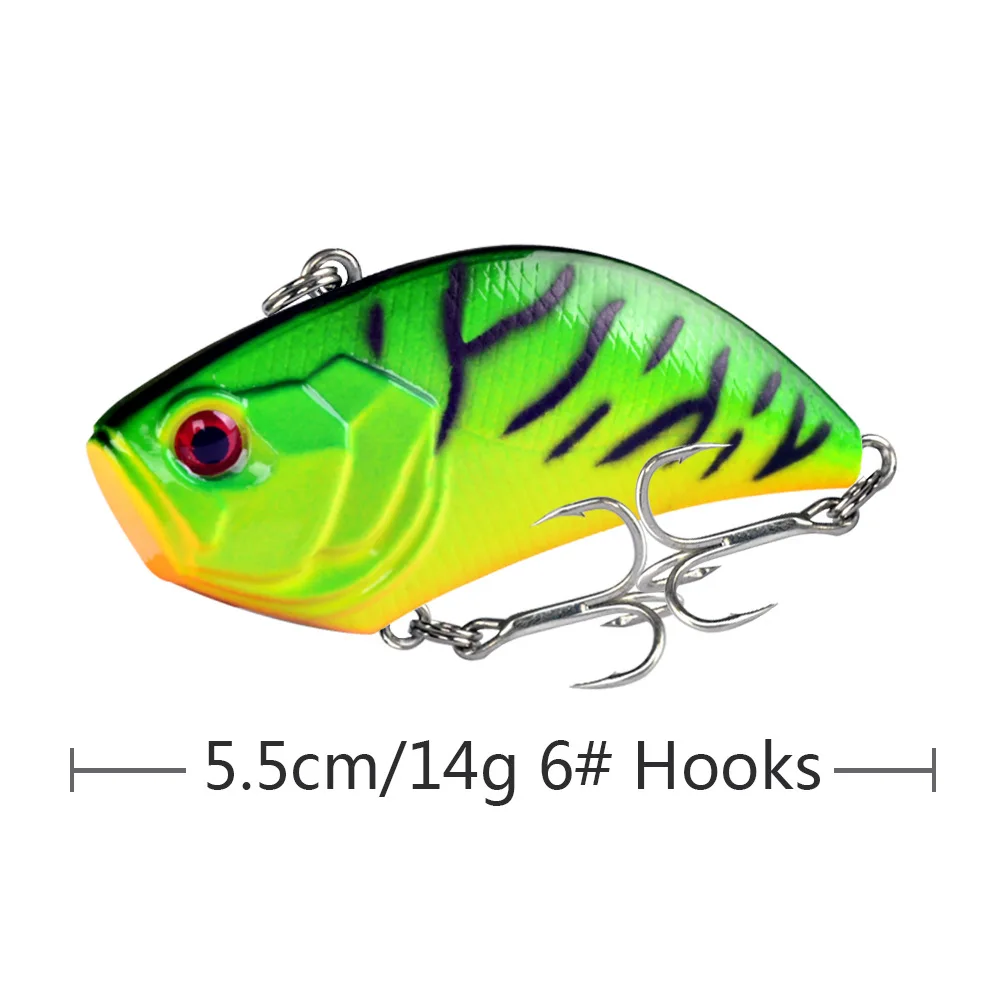 POETRYYI-señuelo de pesca con vibración, 5,5 cm, 14G, Lipless Crankbaits, plástico duro, VIB Artificial, aparejos de pesca de lubina - imagen 5