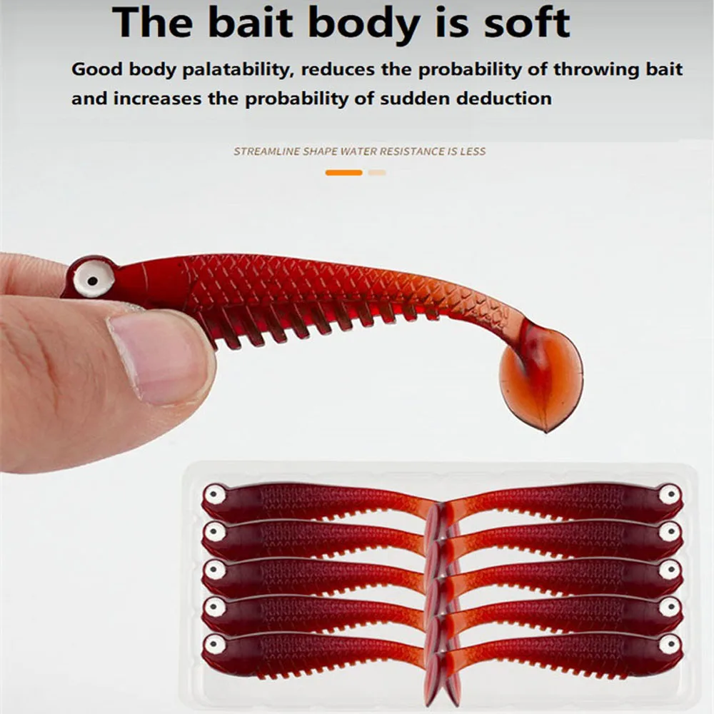 Experimente el mejor cebo de pesca con un diseño suave y realista para un mayor éxito