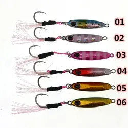 Señuelo jigging metálico mini con un único gancho