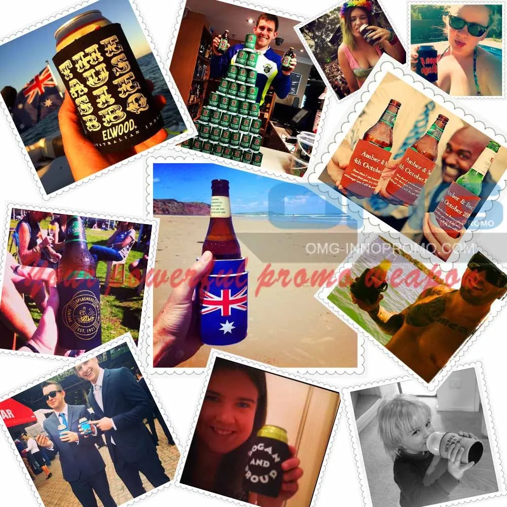 Enfriador de neopreno para latas de cerveza, accesorios de equipo de fitness para entrenamiento, deportes y culturismo, entretenimiento - imagen 2