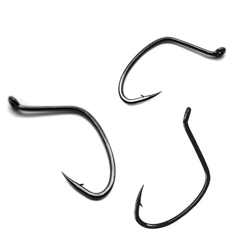 Gancho especial para lubina, gancho de boca ancha de acero de alto carbono de alta calidad, forma especial para colgar camarones vivos, pesca en el mar, Lucio - imagen 5