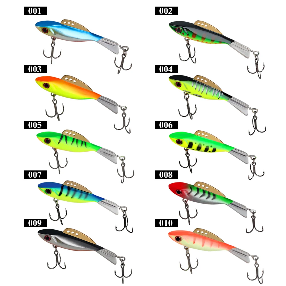 FISH KING-Señuelos de Pesca duros, 4/8/10/17g, para invierno, ojos 3D, Wobblers artificiales para pesca en hielo, lubina y Lucio