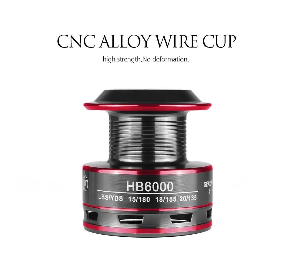 Una taza de alambre de aleación CNC roja y negra