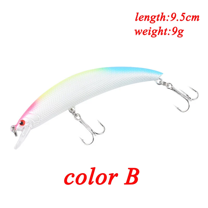 Señuelo de Pesca Popper, Crankbait Iscas 95mm/9g, Lucio Artificial, Wobblers ABS, cebo duro, aparejos de Pesca - imagen 3