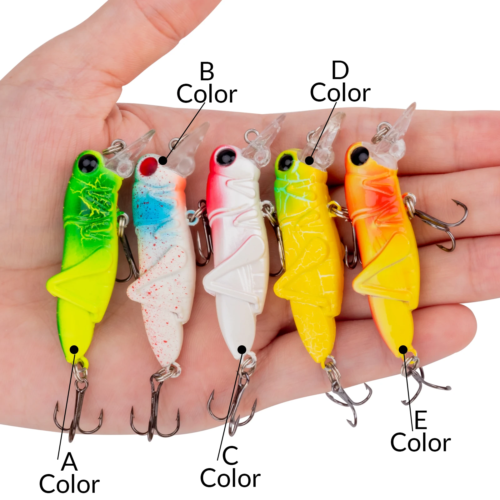 1 Uds. Señuelo de pececillo que se hunde Wobbler ojos 3D Señuelos de pesca 45mm 4g Mini cebo duro Artificial Crankbait flotante Jerkbait - imagen 2