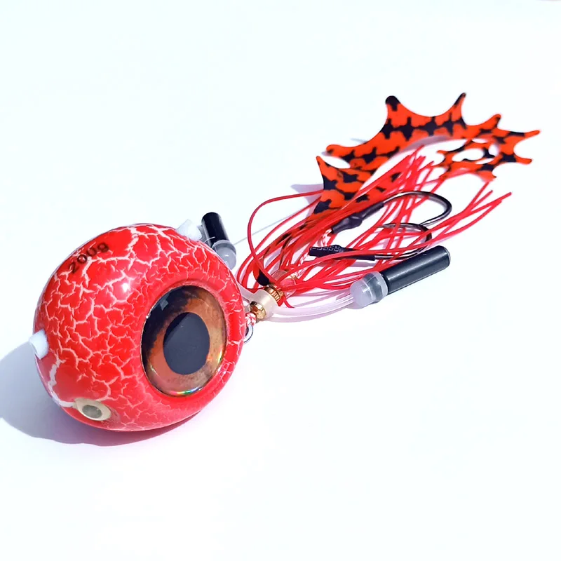250g/150g/120g/100g/80g/60g/40g Glow Lumious Kabura Pesca Slider Snapper/mar Bream Jig head con falda jigging señuelo mar jig barco - imagen 2