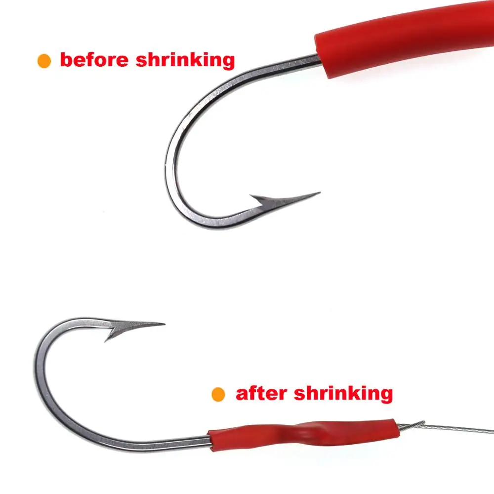 Tubo termorretráctil de agua salada de 2 metros, tubo adhesivo de fusión en caliente interior, Protector de anzuelos de pesca, Ratio superalto engrosado - imagen 5