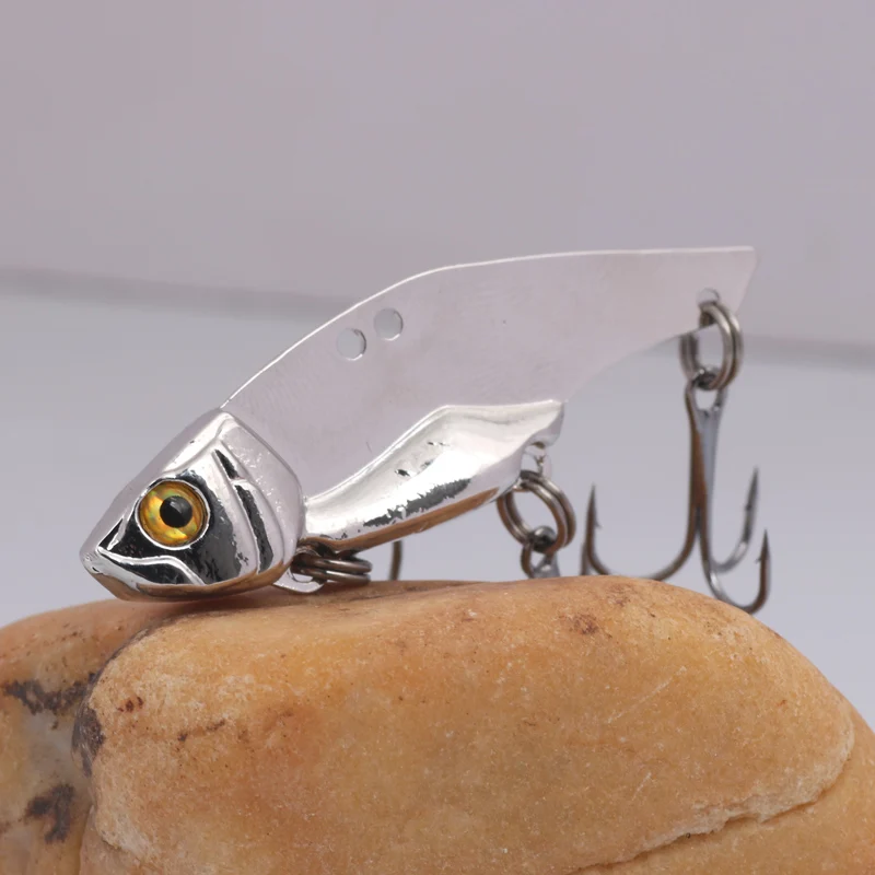 Señuelo de pesca de Metal Dolphin VIB, 8g, 12g, señuelo de cuchara de vibración, aparejos de lubina, cebo duro Artificial de aleación de Zinc, Señuelos de cicla, 1 unidad - imagen 5