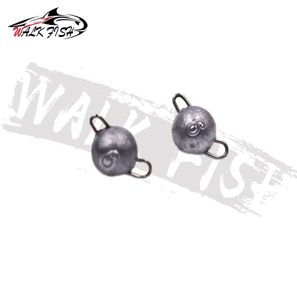 WALK FISH-plomos de pesca Cheburashka, accesorios de pesca, cabeza de plantilla, pesas de bala, señuelo suave, grupo de 2g-18g, anzuelo agrandado, 5 unidades por lote - imagen 2