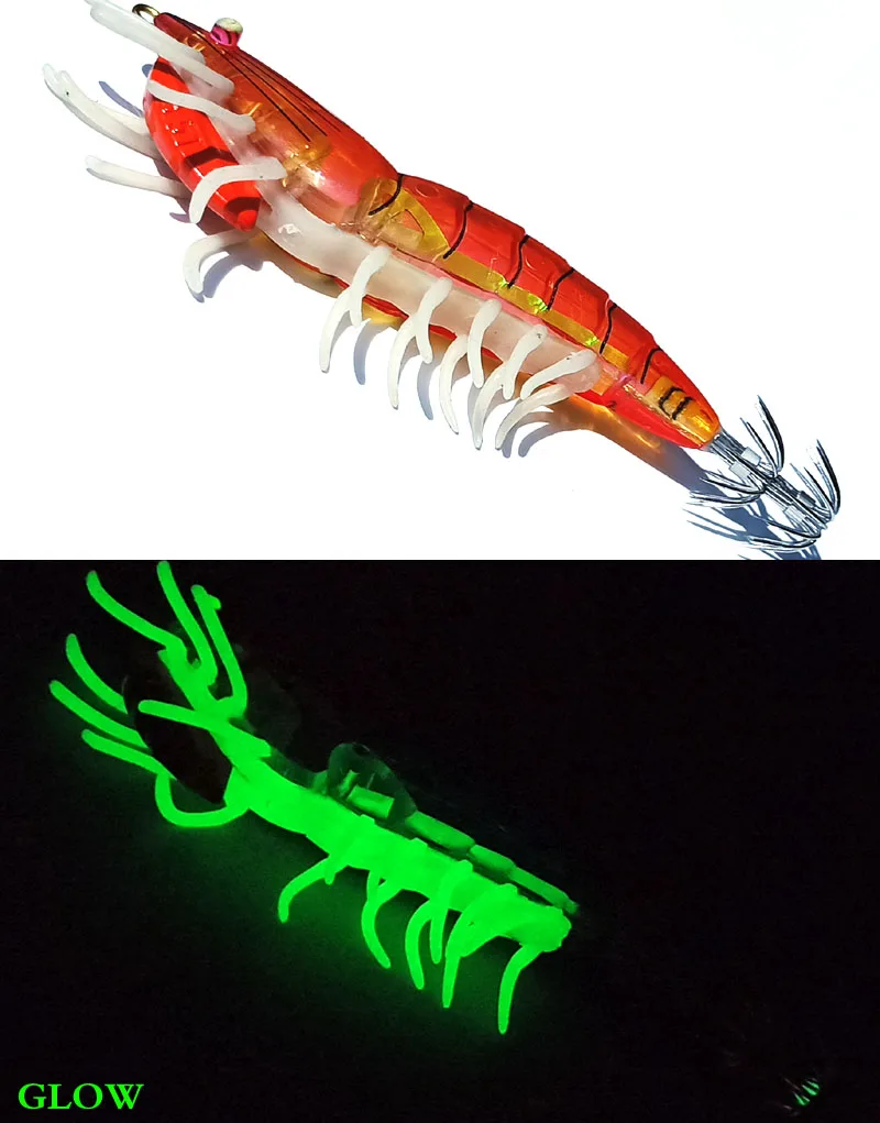 Plantilla de pulpo luminosa, plantilla de calamar, anzuelo de calamar de pesca, piernas suaves, plantilla de mar, señuelo de jigging, 3,0 # , 3.5 # - imagen 4