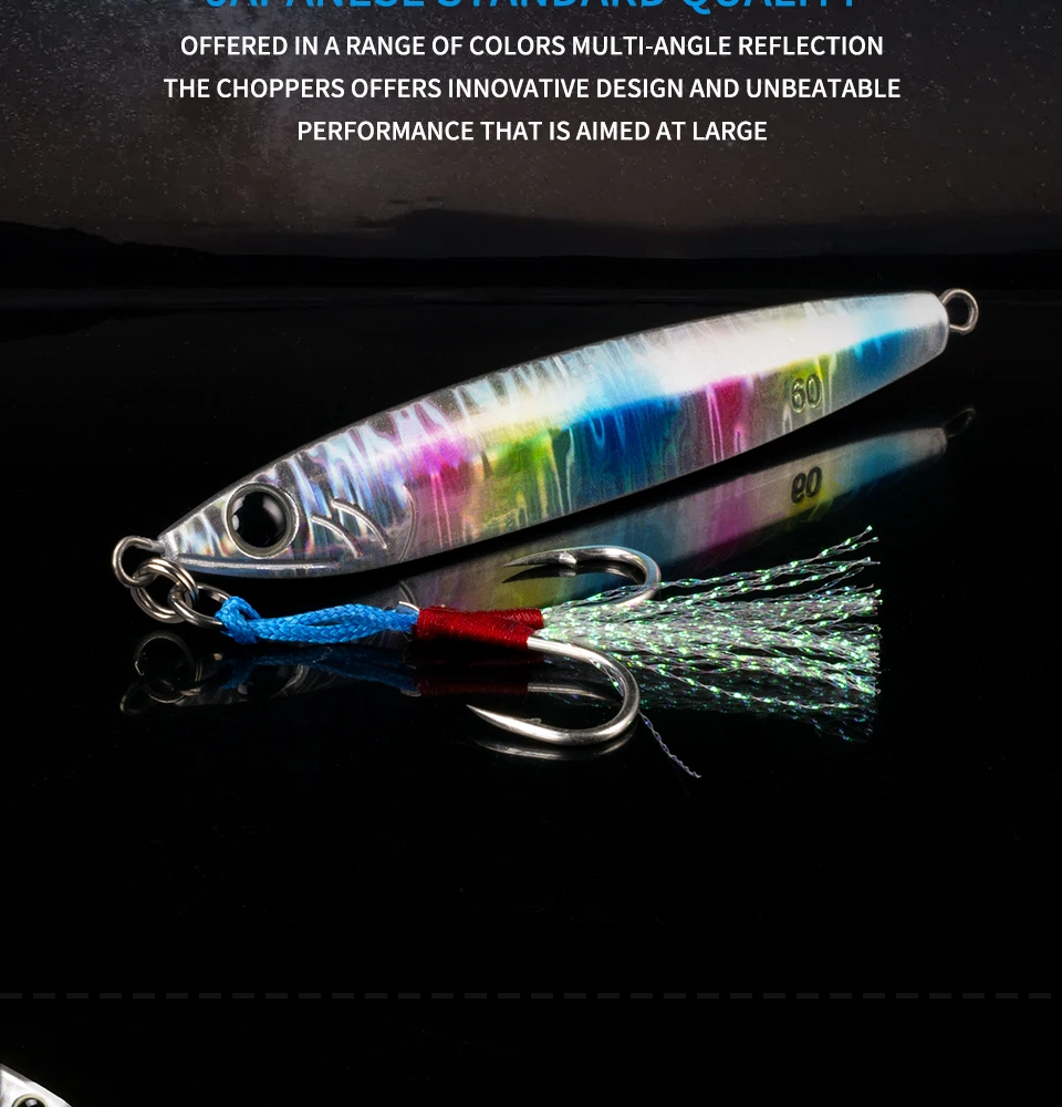 Experimente la emoción de la pesca con nuestros vibrantes señuelos reflectantes de ángulo múltiple