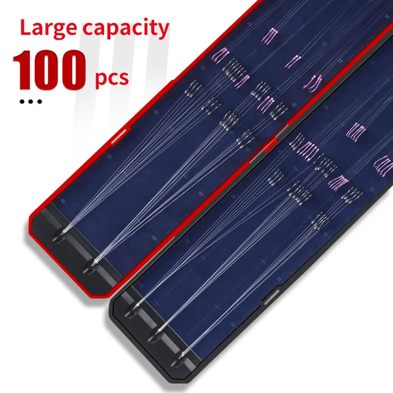 Caja organizadora de sedal de pesca larga multifunción, aparejos de pesca de carpa, aparejo de pelo, almacenamiento rígido para soporte de sedal de pesca X422G - imagen 3