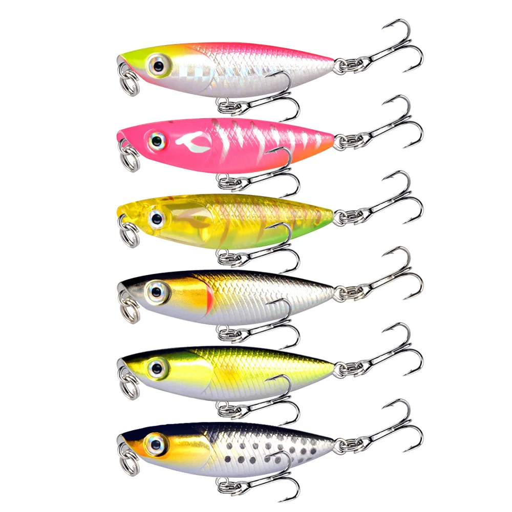 Señuelo de Pesca Minnow, cebo duro Topwater de 45mm/1,8g, plantilla Wobbler, cebo Crankbait, carpa, lubina rayada, aparejos de Pesca SwimBait - imagen 2