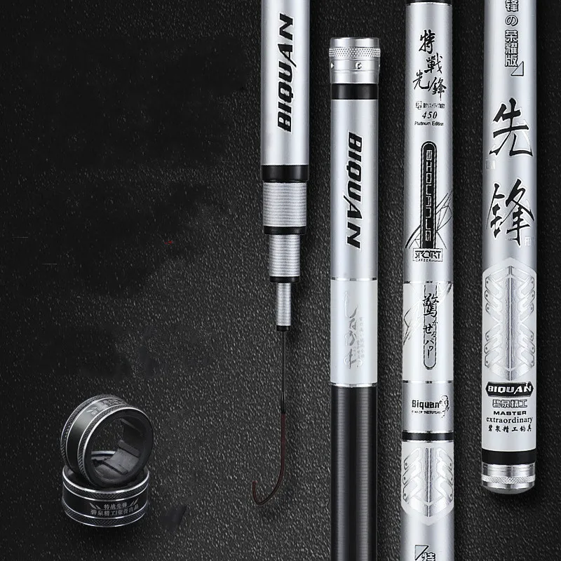 Caña de pescar telescópica de fibra de carbono superdura, caña de pescar de sección larga, 6H, 2,7 M/3,6 M/3,9 M/4,5 M/5,4 M/6,3 M, caña de pescar de Taiwán - imagen 2
