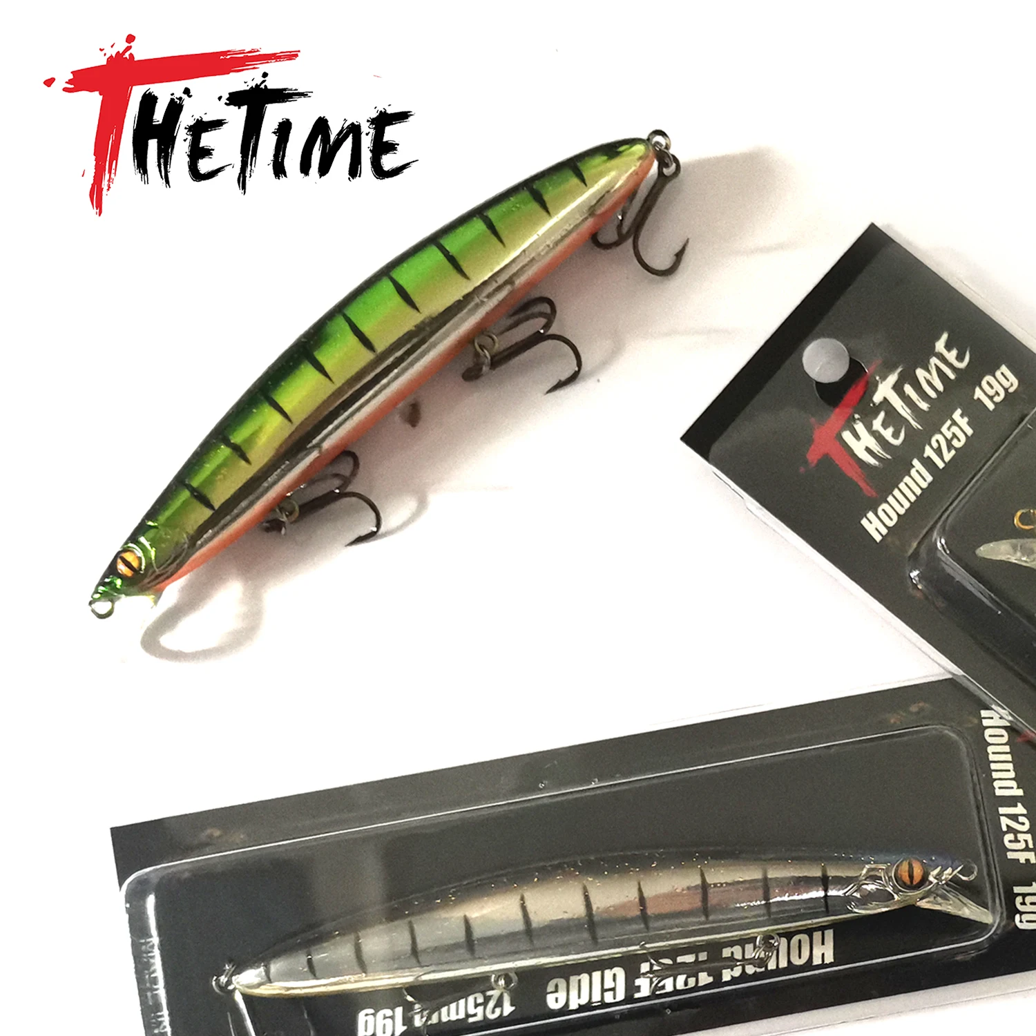 Señuelo THETIME Hound Glider 125F Minnow 19g flotante medio agua luacio - imagen 5
