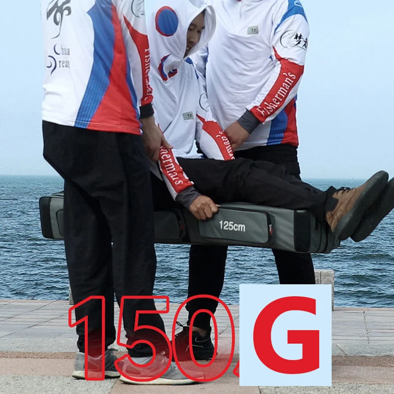 Bolsa para aparejos de caña de pescar, bolsa de almacenamiento de gran capacidad, multifuncional, impermeable, portátil, X626G, 130CM - imagen 5