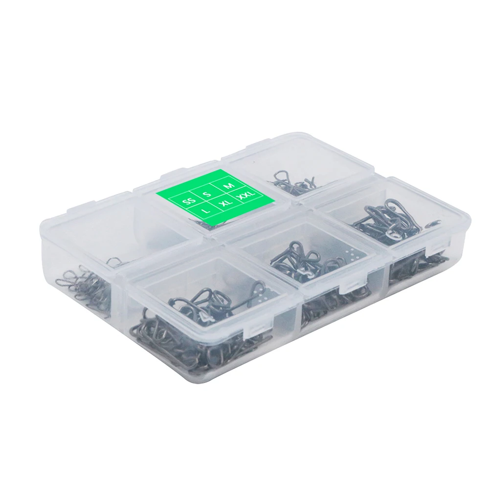 Cable de pesca de acero inoxidable, conector giratorio, accesorios, Pin de presión, Kit de herramientas de señuelo, ganchos de presión para gancho - imagen 3