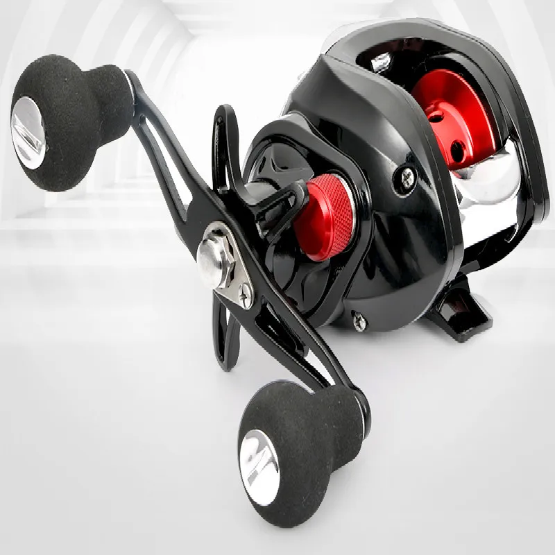 Rueda de Pesca, carrete de Baitcasting, sistema de freno magnético, fuerza de frenado máxima de 8KG, accesorios de Pesca ligeros - imagen 4