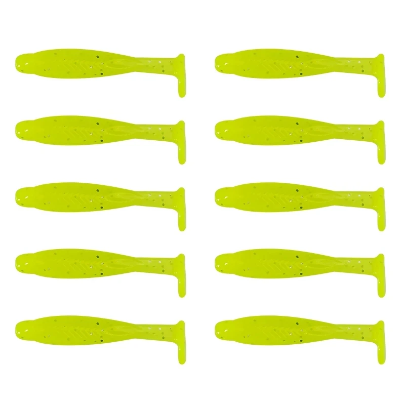 TSURINOYA-señuelo de pesca TR, 0,2g, 30mm, 10 piezas, AJING t-tail, señuelo suave, Rockfish Ocean Rock, cebo de Lucio Artificial luminoso - imagen 4