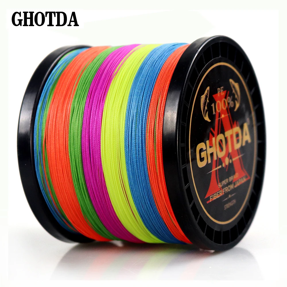 GHOTDA-Hilo de pescar trenzado, 300M, 500M, 1000M, 8 hebras, hilo de pesca multifilamento, carpfishing, 13-119lb - imagen 3