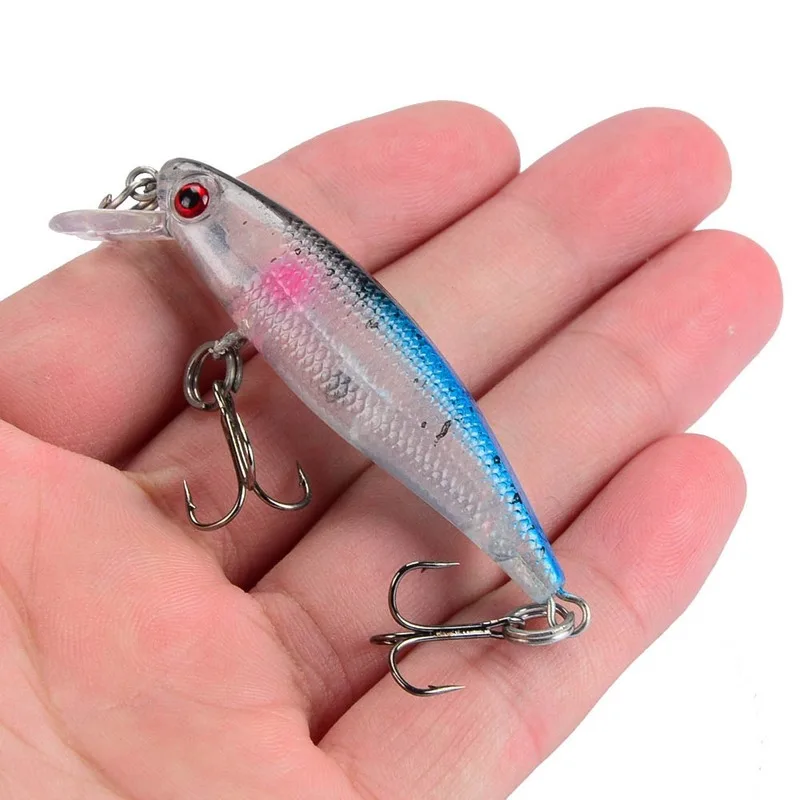 Señuelo de Pesca de calidad, cebo duro de plástico con ojos 3D, plantilla Artificial, Wobblers, Crankbait, 6,5 cm, 4,5g, 1 unidad - imagen 5