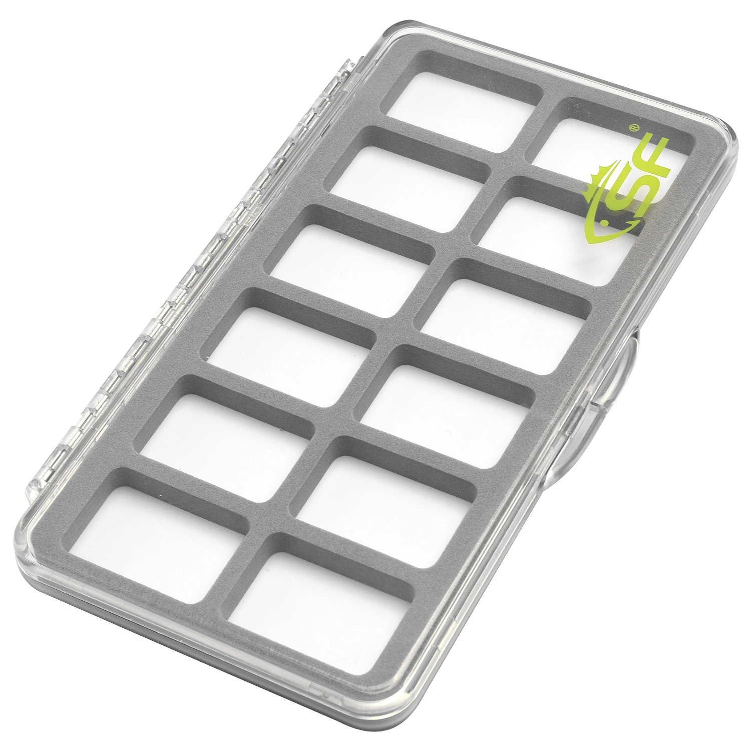 SF Slim Clear Caja de pesca con mosca transparente Diseño de espuma Inserto Pequeño 7 tipos - imagen 3