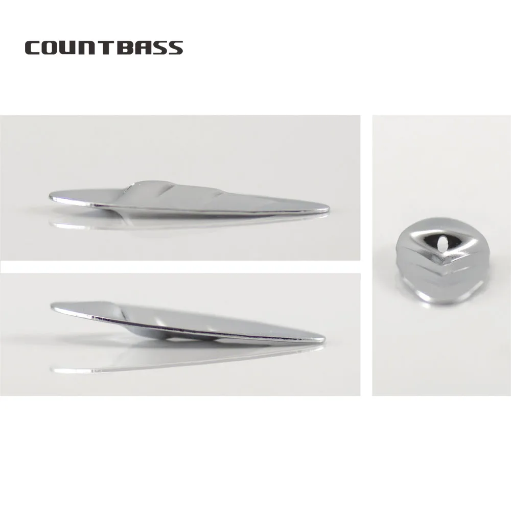 Countbass 50 Uds. De cuchillas giratorias en línea chapadas en níquel y oro, Material de acero, señuelos de pesca de Lucio y trucha DIY, aparejos artesanales - imagen 5