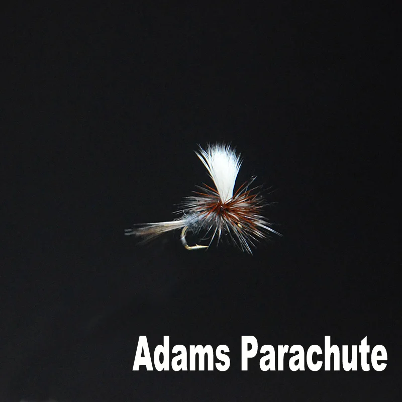 Wulff-cebos de pesca con mosca de paracaídas, juego de moscas secas, trucha Artificial, 4 estilos surtidos, 14-16 #