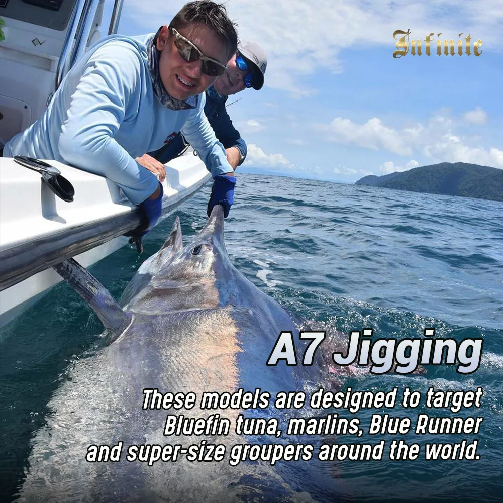 Caña de pescar NOEBY INFINITE Jig 1,68 m 1,83 m fundición giratoria 120-500g peso señuelo caña de Jigging juego grande cañas de pescar de agua salada - imagen 3