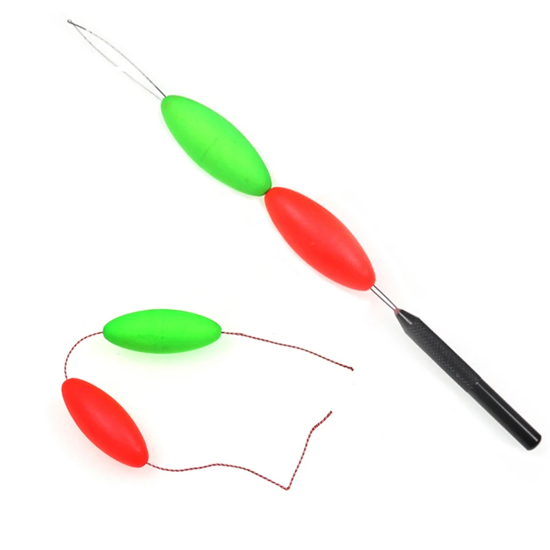 100 Uds. Bobbers flotantes ovalados coloridos para pesca en agua salada para Pompano, whitings, Corvina, Snappers, accesorios para aparejos de bagre - imagen 3