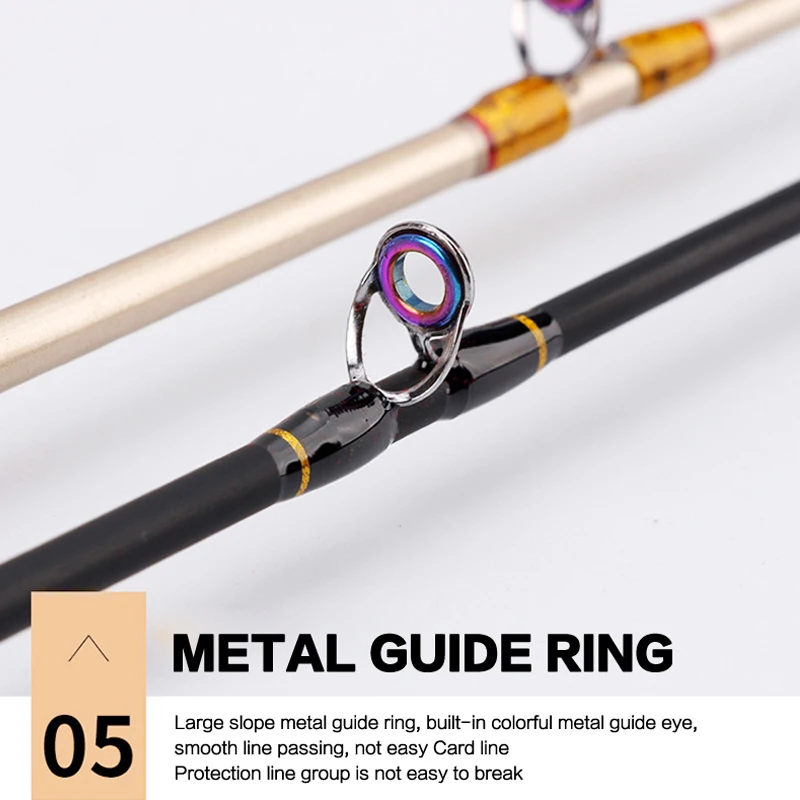 Señuelo de mano giratorio, caña de pescar, poste de carbono, Canne, carpa, Mosca, engranaje, carrete, asiento, ultraligero, Mini viaje, Surf, 90-150cm - imagen 5