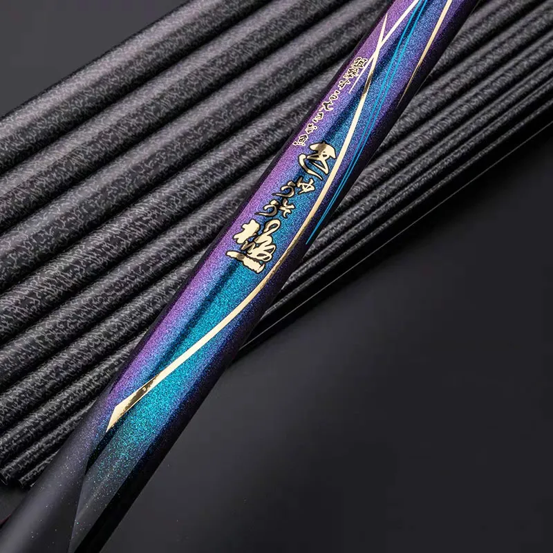 Caña De pescar telescópica De fibra De carbono, vara De Pesca De sección larga, superligera, Olta, 8/9/10/11/12/13M - imagen 3