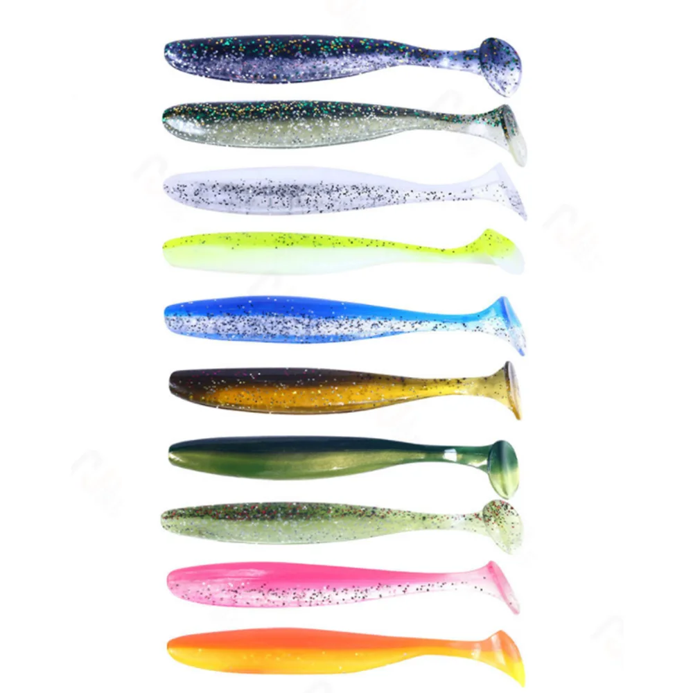 Señuelos blandos Top Easy Shiner 5cm 7cm 9cm señuelo de pesca suave de agua salada Leurre Shad gusano Jig Swimbait cebo de silicona Zander Wobblers - imagen 5
