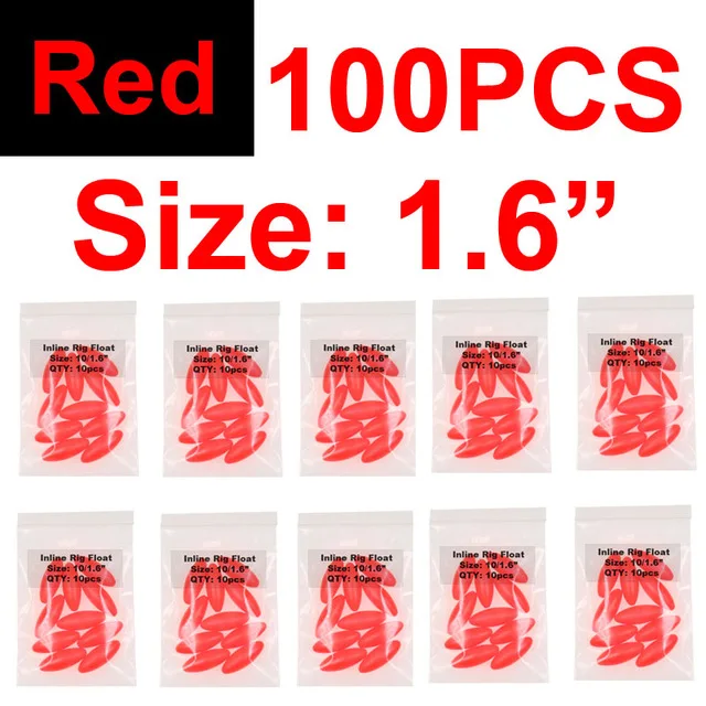 100pcs red L