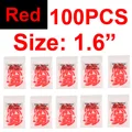 100pcs red L