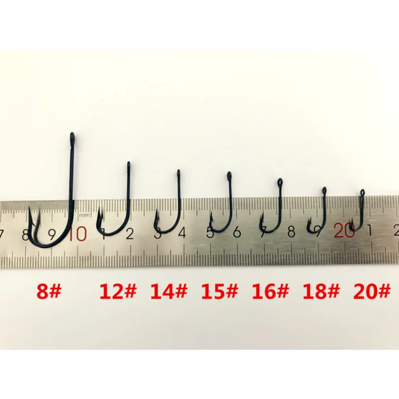 Anzuelo de Pesca azul con mango largo, anzuelos circulares con ojos, perca con púas, aparejos de Pesca de agua salada, accesorios de Pesca al por mayor - imagen 2