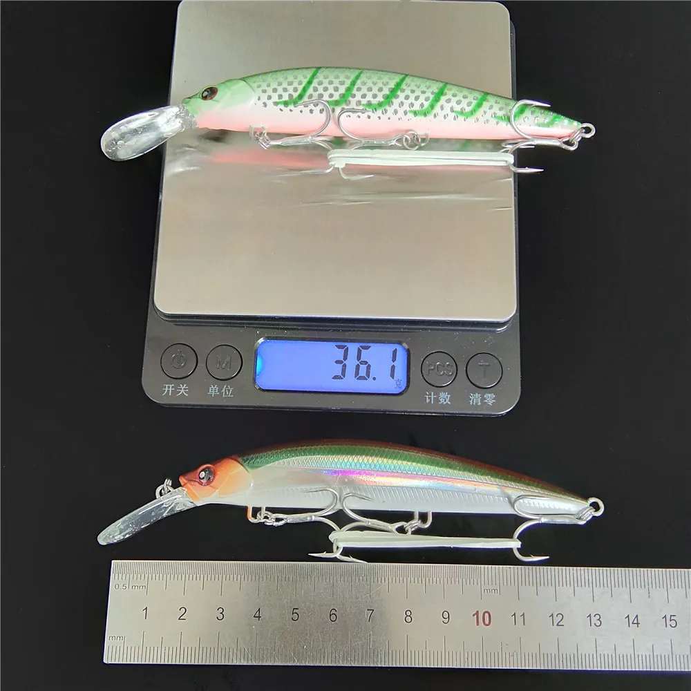 NOEBY-cebos duros artificiales para pesca de lubina, 4 piezas, 110mm, 36g, señuelos para pececillos que se hunden, Wobbler Jerkbait - imagen 3