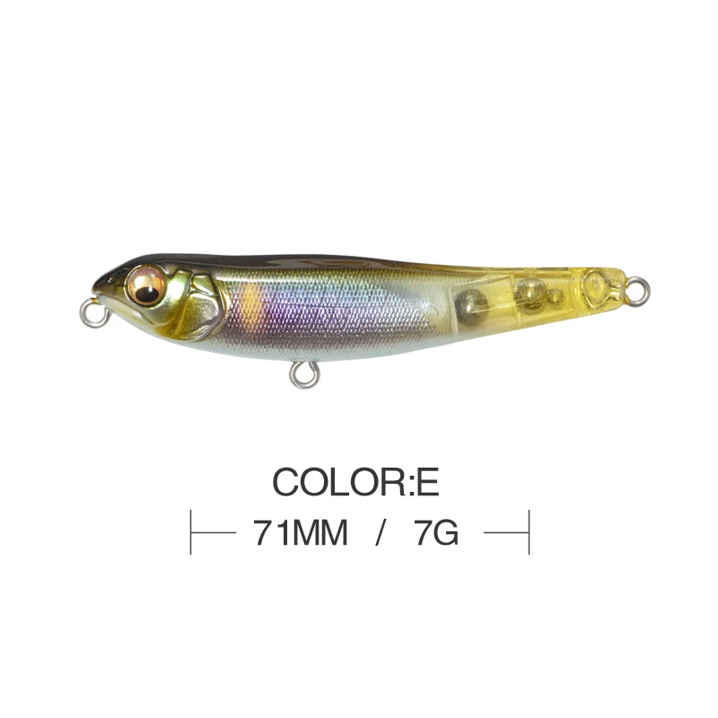 Señuelo de pesca flotante, cebo duro Artificial, 71mm, 7g