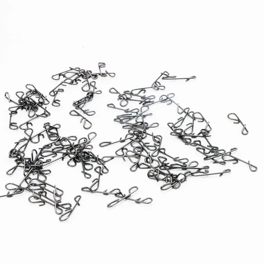 Conector sin nudos trenzado para línea de Pesca, alambre, barril de Pesca, anillos giratorios, accesorio de enclavamiento, herramienta de aparejos de Pesca, 150 unids/lote por caja - imagen 5